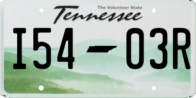 TN license plate I5403R