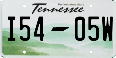 TN license plate I5405W