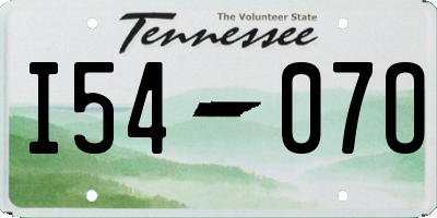 TN license plate I5407O