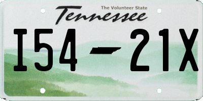 TN license plate I5421X