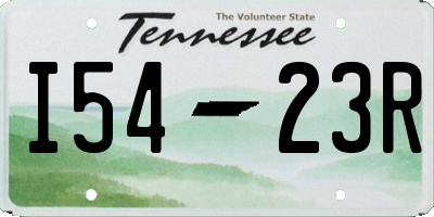 TN license plate I5423R