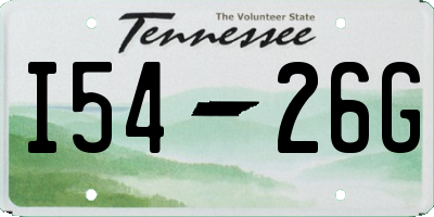 TN license plate I5426G
