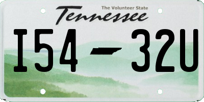 TN license plate I5432U