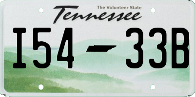 TN license plate I5433B