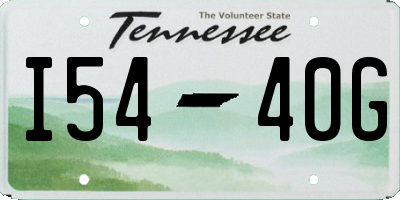 TN license plate I5440G