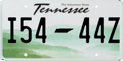 TN license plate I5444Z