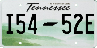 TN license plate I5452E