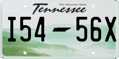 TN license plate I5456X