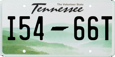 TN license plate I5466T