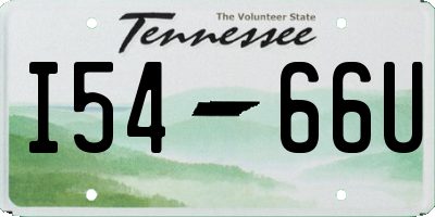 TN license plate I5466U