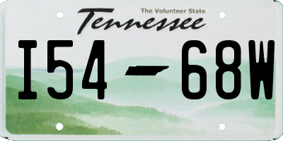 TN license plate I5468W