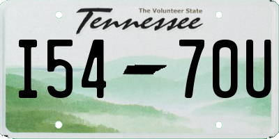 TN license plate I5470U