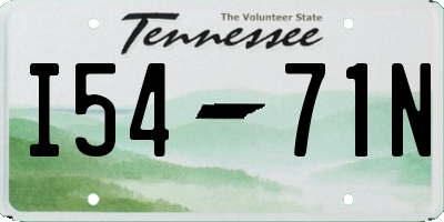 TN license plate I5471N
