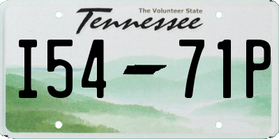 TN license plate I5471P