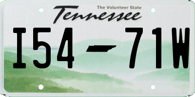 TN license plate I5471W
