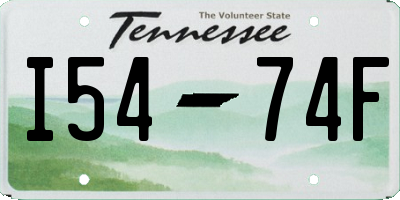 TN license plate I5474F