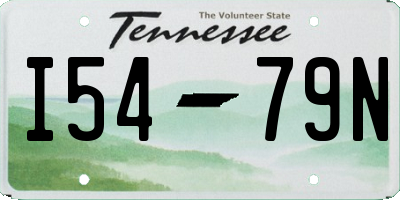 TN license plate I5479N