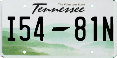 TN license plate I5481N