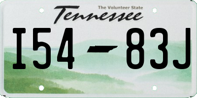 TN license plate I5483J