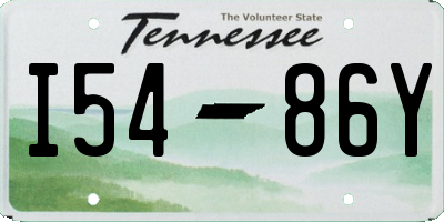 TN license plate I5486Y