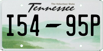 TN license plate I5495P