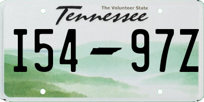 TN license plate I5497Z