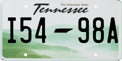 TN license plate I5498A