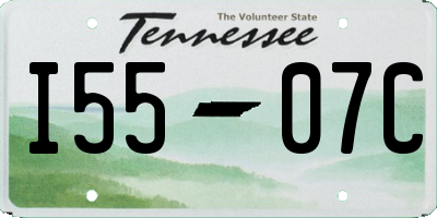 TN license plate I5507C