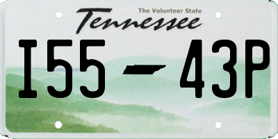 TN license plate I5543P
