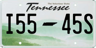 TN license plate I5545S