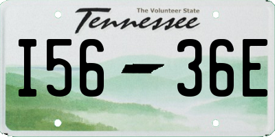TN license plate I5636E