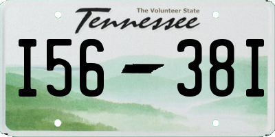 TN license plate I5638I