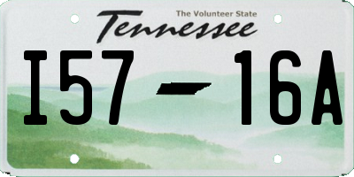 TN license plate I5716A