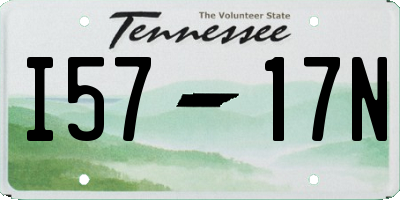 TN license plate I5717N