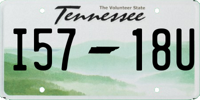 TN license plate I5718U