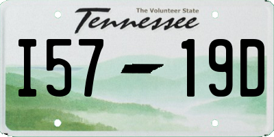 TN license plate I5719D