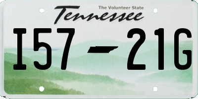 TN license plate I5721G