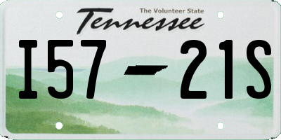 TN license plate I5721S