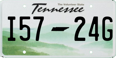 TN license plate I5724G