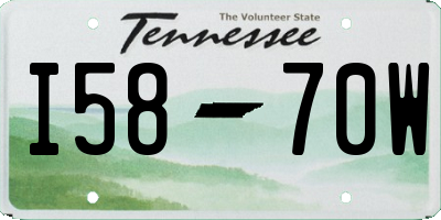 TN license plate I5870W
