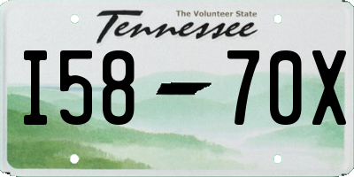 TN license plate I5870X