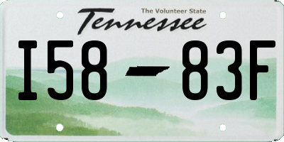 TN license plate I5883F