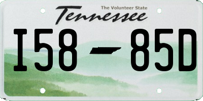 TN license plate I5885D