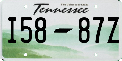 TN license plate I5887Z