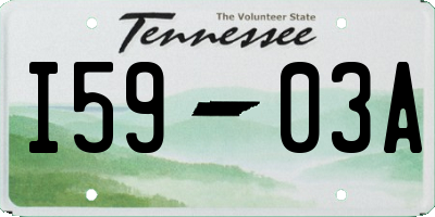 TN license plate I5903A