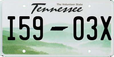 TN license plate I5903X