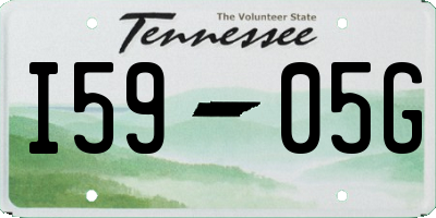 TN license plate I5905G