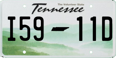 TN license plate I5911D