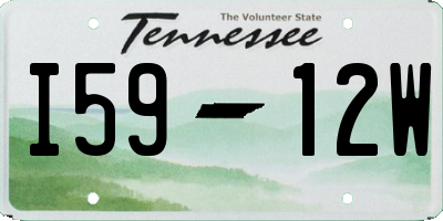 TN license plate I5912W