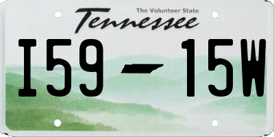 TN license plate I5915W
